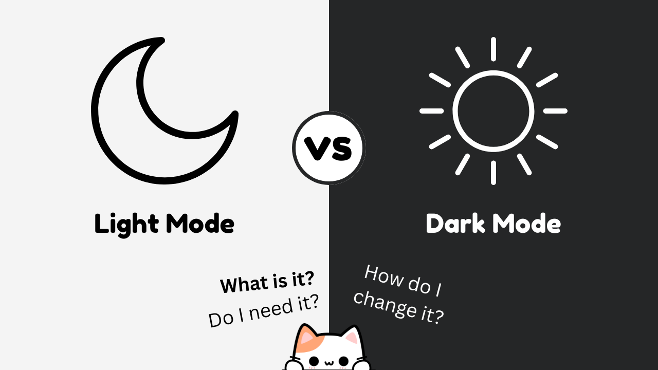 what is light vs dark mode for reading